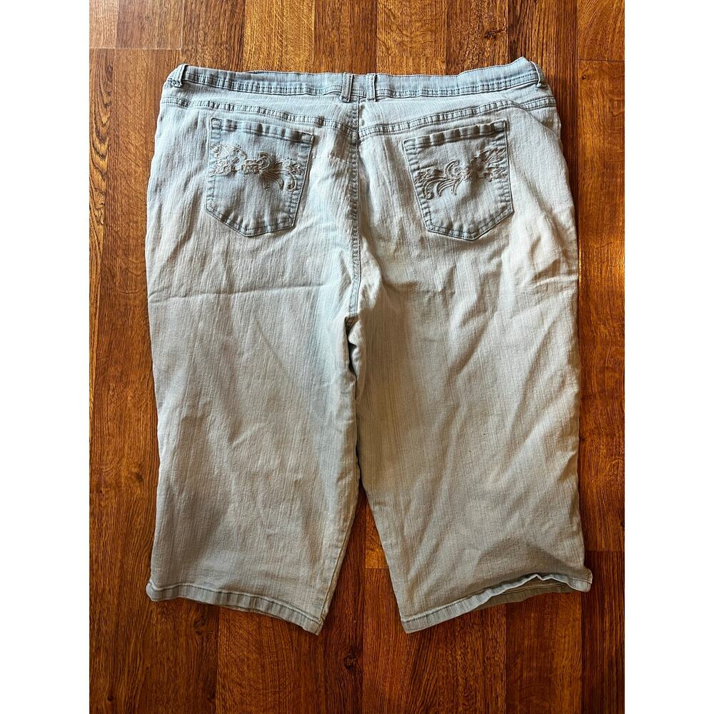 Gloria Vanderbilt 24w Stretch Denim Jean Capri - Picture 6 of 7